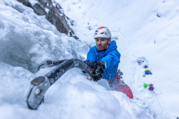 Elias the spanish ice climber in ouray co